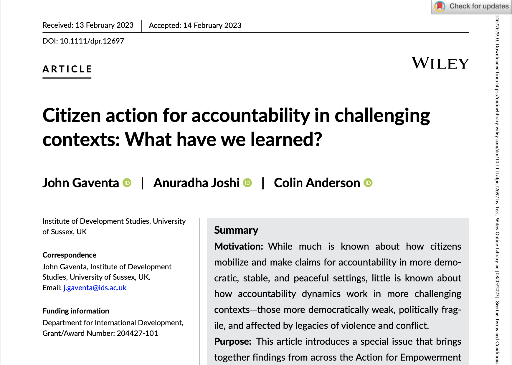 از فعالیت شهروندی برای بسط مسئولیت‌پذیری در محیط‌های چالش‌برانگیز چه آموخته‌ایم؟