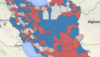نقشه حوزه‌های انتخابیه کشور تا سال ۱۳۹۴، تفکیک بر پایه راهنمای کمیسیون ونیز